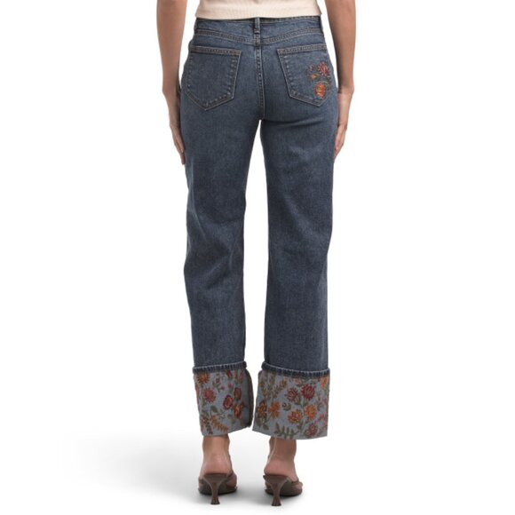 DRIFTWOOD JEANS denim Charlee Cuffed Oshibana Jeans - Picture 2 of 2